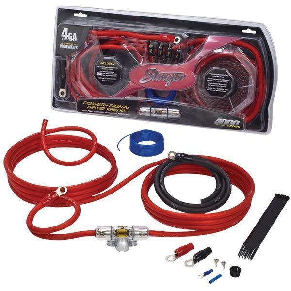 4000 Series Power & Signal Wiring Kit (4 Gauge)-Installation & Hook-Up Accessories-JadeMoghul Inc.