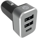 4.1-Amp Car Charger, 2 USB-A & 1 USB-C(TM)-Wall Chargers-JadeMoghul Inc.