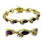 Gold Charm Bracelet 415703 Gold Brass Bracelet with AAA Grade CZ