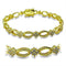 Gold Bracelet For Women 416006 Gold Brass Bracelet with AAA Grade CZ