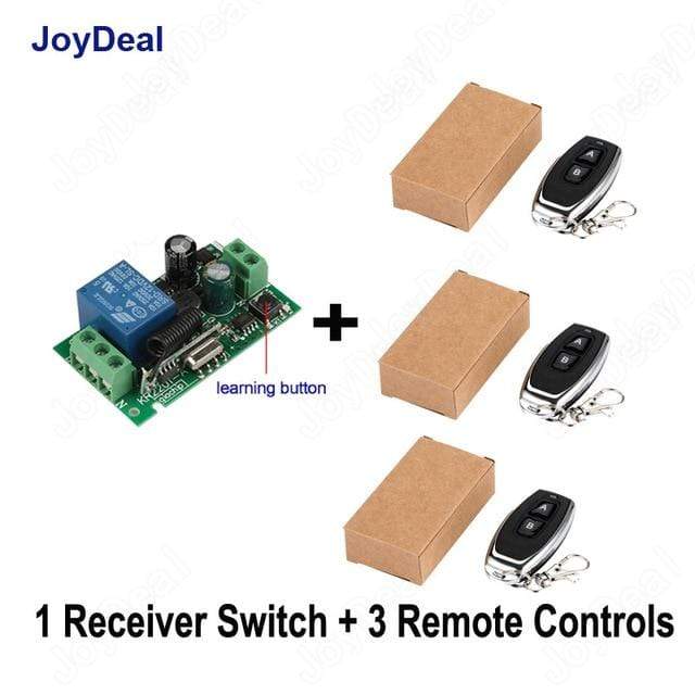 433MHz 220V Lamp Wireless Remote Control Switch ON/OFF 433 MHz 110V Remote Control Receiver Transmitter For Led Lights Bulb DIY JadeMoghul Inc. 