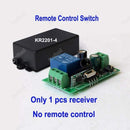 433MHz 220V Lamp Wireless Remote Control Switch ON/OFF 433 MHz 110V Remote Control Receiver Transmitter For Led Lights Bulb DIY JadeMoghul Inc. 