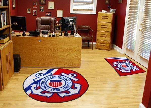 Round Rugs For Sale U.S. Armed Forces Sports  Coast Guard Round Rug 44" diameter
