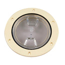 Beckson 4" Clear Center Screw-Out Deck Plate - Beige [DP40-N-C]