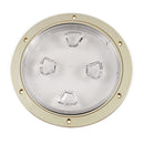 Beckson 8" Clear Center Screw-Out Deck Plate - Beige [DP80-N-C]