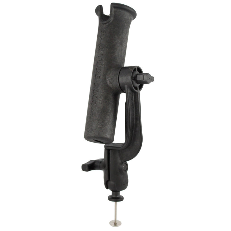 RAM Mount RAM-TUBE 2000 Holder w/RAM-ROD Revolution Ratchet/Socket System & 5 Spot Mounting Base Adapter [RAM-301-RB5]