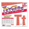 4IN READY LETTERS CORAL SPARKLE-Learning Materials-JadeMoghul Inc.