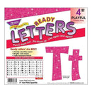 4IN READY LETTERS HOT PINK SPARKLE-Learning Materials-JadeMoghul Inc.