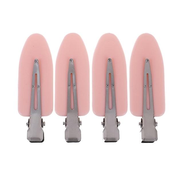 4pcs/3Pcs/1pc Seamless No Bend Hair Clips Barrettes, No Mark Pin Curl Clip, Makeup No Crease Hair Clip, Hair Styling Bang Clips JadeMoghul Inc. 