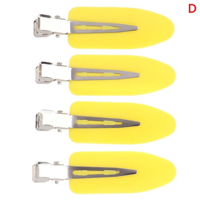 4pcs/3Pcs/1pc Seamless No Bend Hair Clips Barrettes, No Mark Pin Curl Clip, Makeup No Crease Hair Clip, Hair Styling Bang Clips JadeMoghul Inc. 
