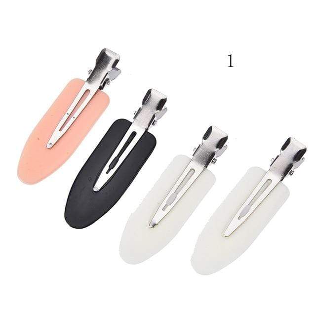 4pcs/3Pcs/1pc Seamless No Bend Hair Clips Barrettes, No Mark Pin Curl Clip, Makeup No Crease Hair Clip, Hair Styling Bang Clips JadeMoghul Inc. 