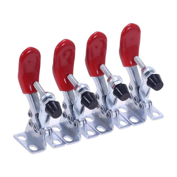 4pcs GH-201A Horizontal Toggle Clamp Quick-Release Toggle Clamps Set 27KG Vertical Toggle Clamp Hand Clip Tool JadeMoghul Inc. 
