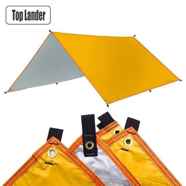 4x3m 3x3m Awning Waterproof Tarp Tent Shade Ultralight Garden Canopy Sunshade Outdoor Camping Hammock Rain Fly Beach Sun Shelter AExp