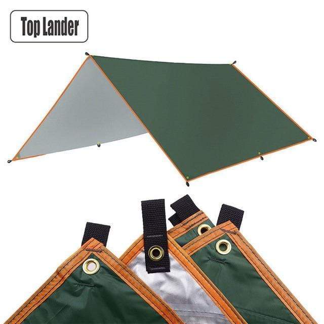 4x3m 3x3m Awning Waterproof Tarp Tent Shade Ultralight Garden Canopy Sunshade Outdoor Camping Hammock Rain Fly Beach Sun Shelter AExp