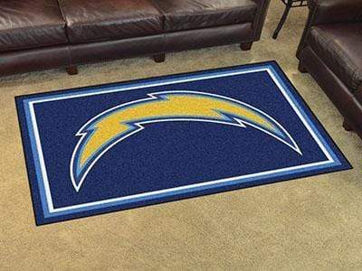 4x6 Rug 4x6 Rug NFL Los Angeles Chargers 4'x6' Plush Rug FANMATS