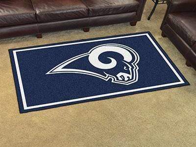 4x6 Rug 4x6 Rug NFL Los Angeles Rams 4'x6' Plush Rug FANMATS