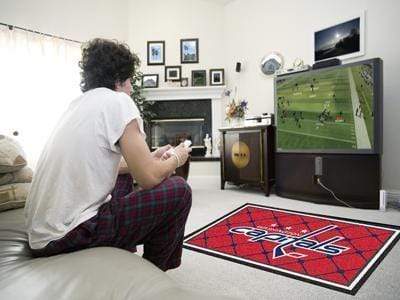 4x6 Rug 4x6 Rug NHL Washington Capitals 4'x6' Plush Rug FANMATS