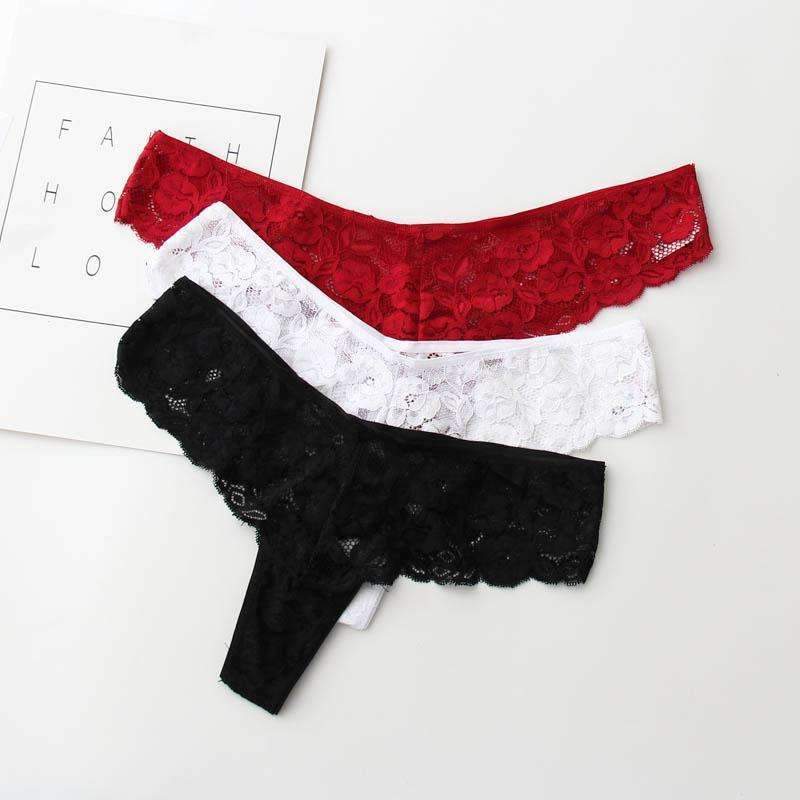 4XL~M Plus Size Voplidia 2017 T-back Underwear Women Sexy Panties Female Seamless Lace Lingerie Women G String Thong PM504-color 11-S-JadeMoghul Inc.