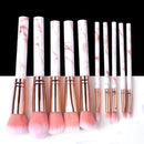 5/10/15pcs Marble Makeup Brushes Tool Natural Brush Set Kit Professional Powder Small High Quality Highlighter Lip Eyeshadow AExp