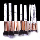 5/10/15pcs Marble Makeup Brushes Tool Natural Brush Set Kit Professional Powder Small High Quality Highlighter Lip Eyeshadow AExp