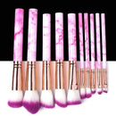 5/10/15pcs Marble Makeup Brushes Tool Natural Brush Set Kit Professional Powder Small High Quality Highlighter Lip Eyeshadow AExp