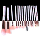 5/10/15pcs Marble Makeup Brushes Tool Natural Brush Set Kit Professional Powder Small High Quality Highlighter Lip Eyeshadow AExp