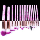 5/10/15pcs Marble Makeup Brushes Tool Natural Brush Set Kit Professional Powder Small High Quality Highlighter Lip Eyeshadow AExp