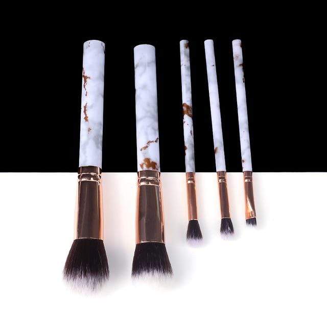 5/10/15pcs Marble Makeup Brushes Tool Natural Brush Set Kit Professional Powder Small High Quality Highlighter Lip Eyeshadow AExp
