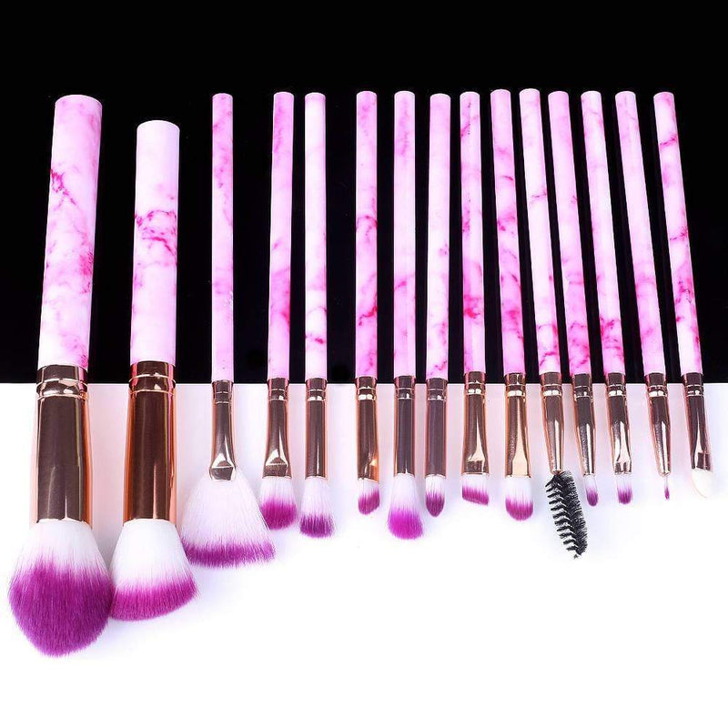 5/10/15pcs Marble Makeup Brushes Tool Natural Brush Set Kit Professional Powder Small High Quality Highlighter Lip Eyeshadow AExp