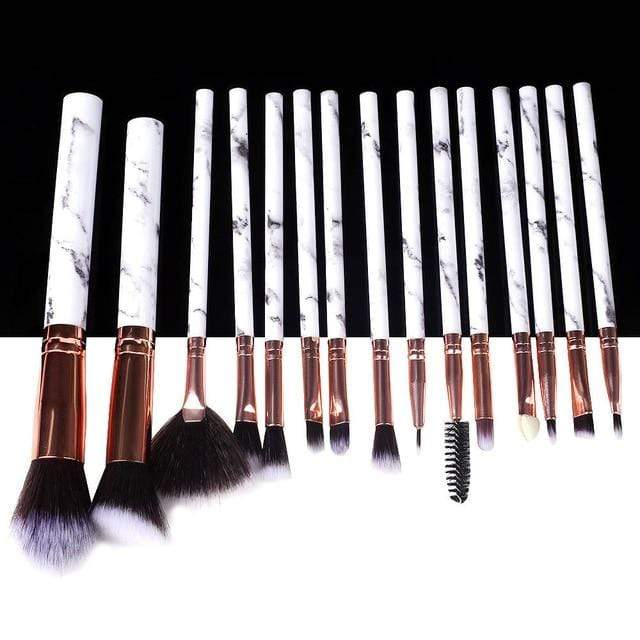 5/10/15pcs Marble Makeup Brushes Tool Natural Brush Set Kit Professional Powder Small High Quality Highlighter Lip Eyeshadow AExp