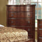 5 Drawer Wooden Storage Chest, Brown Cherry-Cabinet & Storage Chests-Brown-Wood-JadeMoghul Inc.