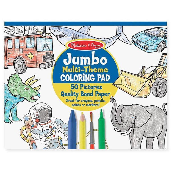 (5 EA) JUMBO COLORING PAD BLU 11X14-Toys & Games-JadeMoghul Inc.