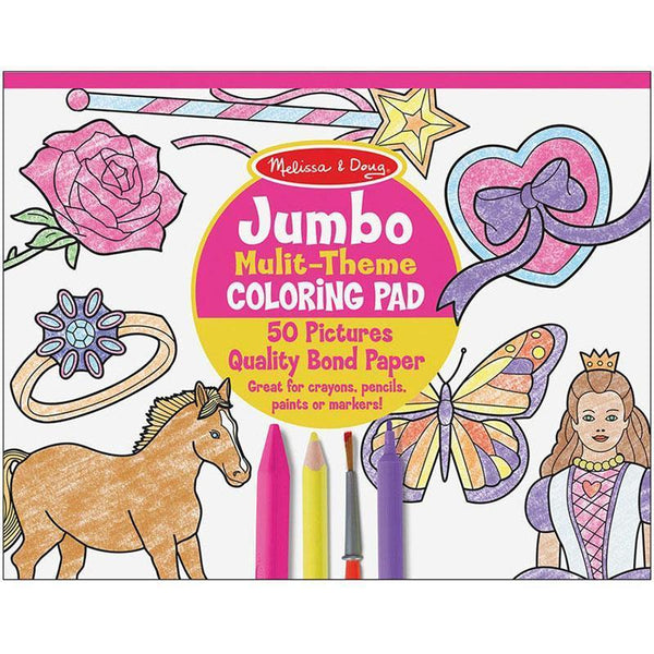 (5 EA) JUMBO COLORING PAD PNK 11X14-Toys & Games-JadeMoghul Inc.
