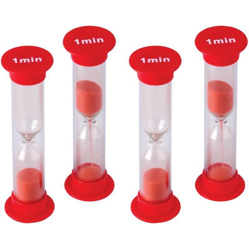 (5 Ea) Small Sand Timer 1 Minute-Learning Materials-JadeMoghul Inc.