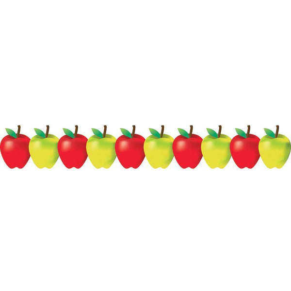 (5 PK) RED AND GREEN APPLES BORDER-Arts & Crafts-JadeMoghul Inc.