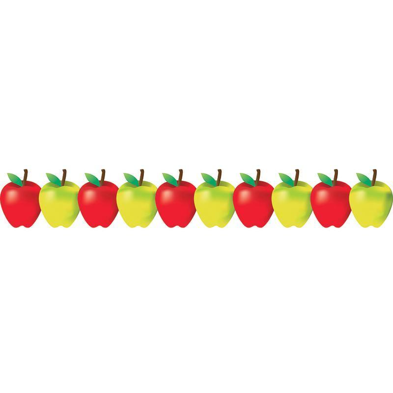 (5 PK) RED AND GREEN APPLES BORDER-Arts & Crafts-JadeMoghul Inc.