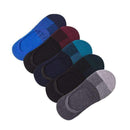 5 Pairs/lot Men Socks Summer Invisible Enlarge Code Male Boat Sock Cotton Stretchy Silica Gel Non-slip Shallow Mouth Socks Meias-A blackish green-JadeMoghul Inc.