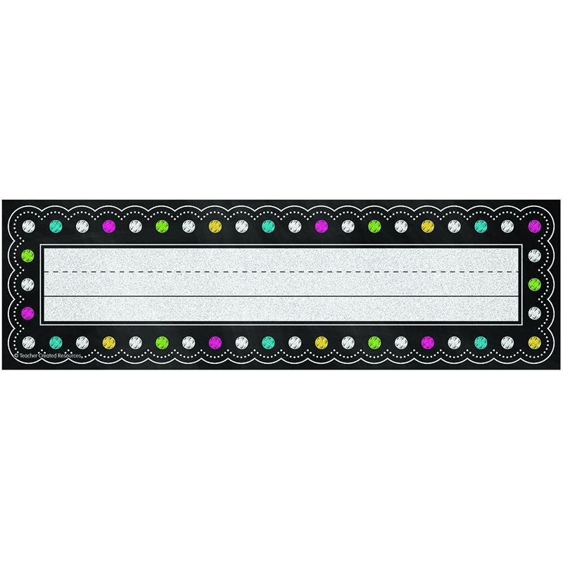 (5 Pk) Chalkboard Brights Flat Name-Learning Materials-JadeMoghul Inc.