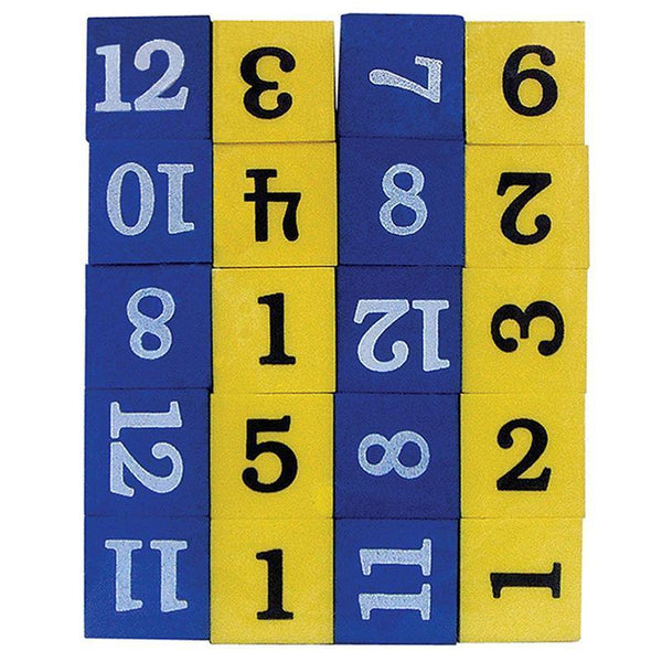 (5 Pk) Foam Numbered Dice Numerals-Learning Materials-JadeMoghul Inc.