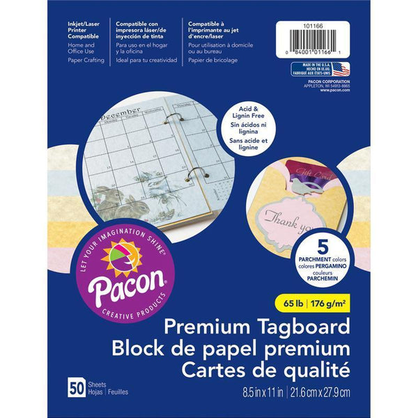 (5 PK) PARCHMENT TAGBOARD-Arts & Crafts-JadeMoghul Inc.