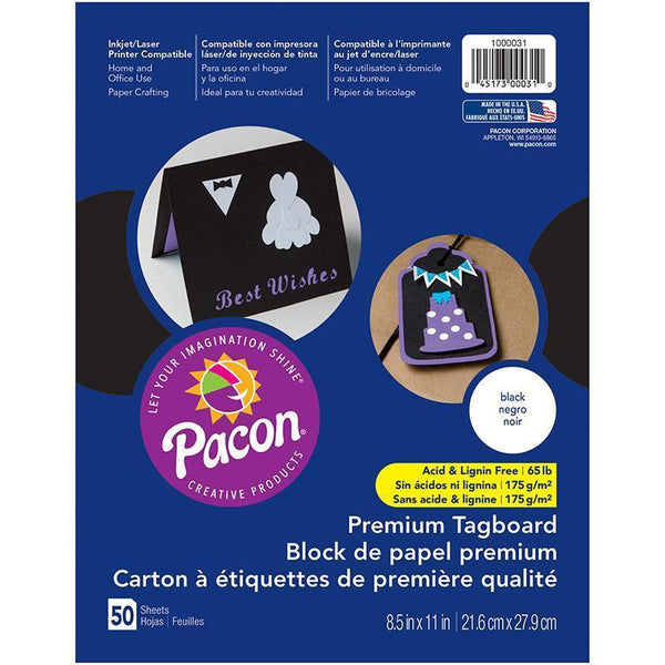 (5 PK) PREMIUM TAGBOARD BLACK-Arts & Crafts-JadeMoghul Inc.