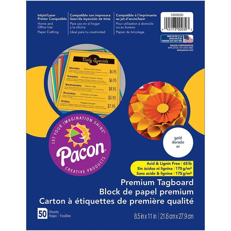 (5 PK) PREMIUM TAGBOARD GOLD-Arts & Crafts-JadeMoghul Inc.