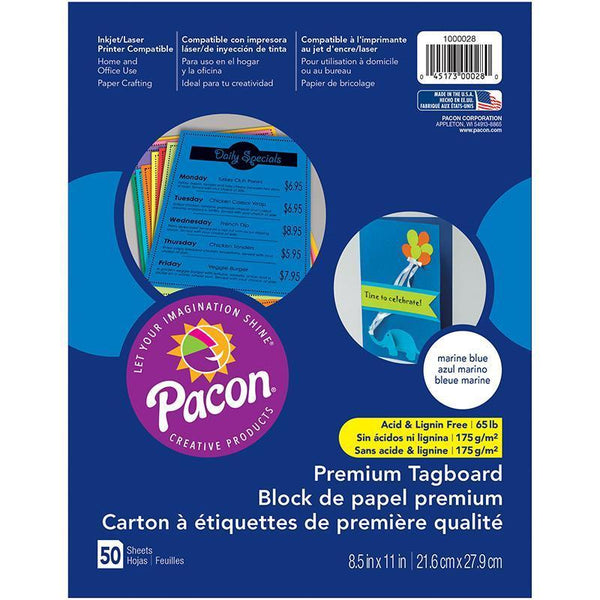 (5 PK) PREMIUM TAGBOARD MARINE BLUE-Arts & Crafts-JadeMoghul Inc.