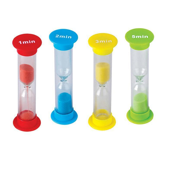 (5 Pk) Small Sand Timers Combo Pack-Learning Materials-JadeMoghul Inc.