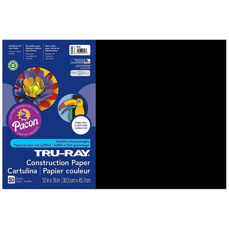 (5 PK) TRU RAY 12X18 BLACK-Arts & Crafts-JadeMoghul Inc.