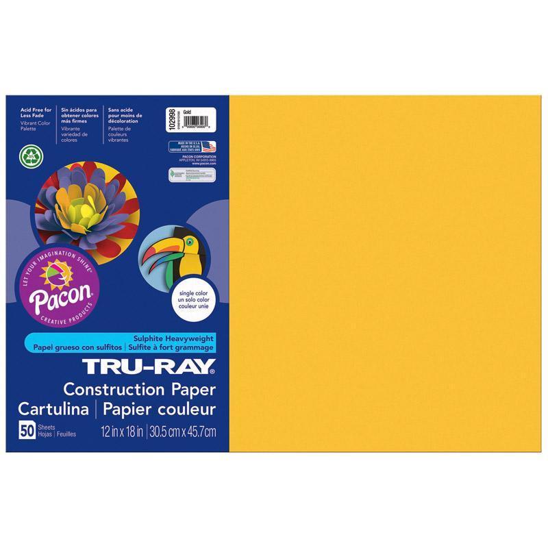 (5 PK) TRU RAY 12X18 GOLD-Arts & Crafts-JadeMoghul Inc.