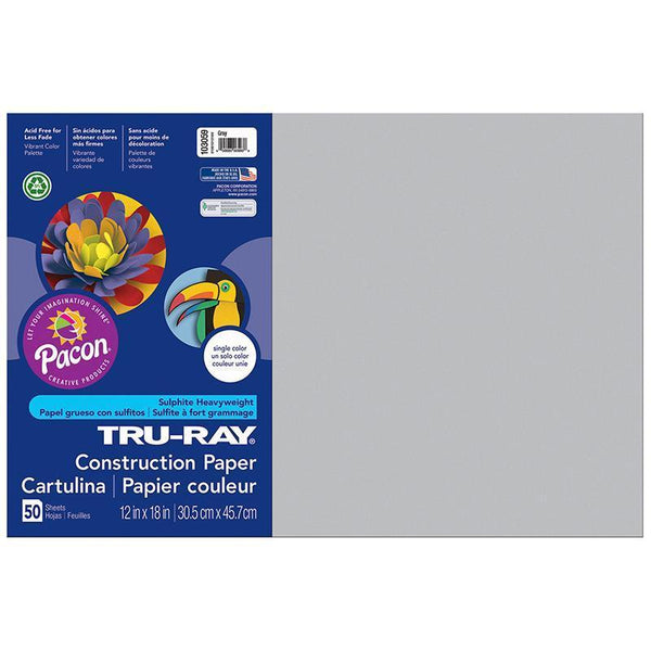 (5 PK) TRU RAY 12X18 GRAY-Arts & Crafts-JadeMoghul Inc.