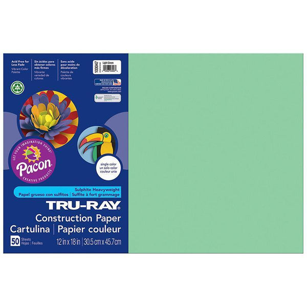 (5 PK) TRU RAY 12X18 LIGHT GREEN-Arts & Crafts-JadeMoghul Inc.