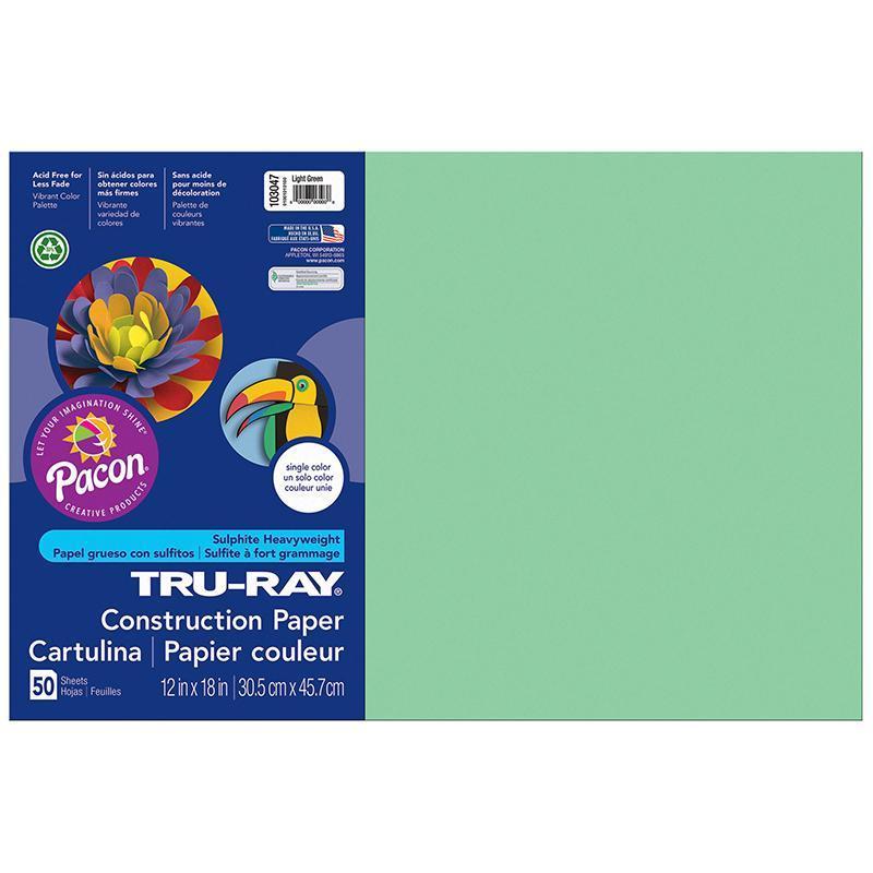 (5 PK) TRU RAY 12X18 LIGHT GREEN-Arts & Crafts-JadeMoghul Inc.