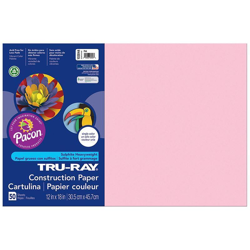 (5 PK) TRU RAY 12X18 PINK-Arts & Crafts-JadeMoghul Inc.